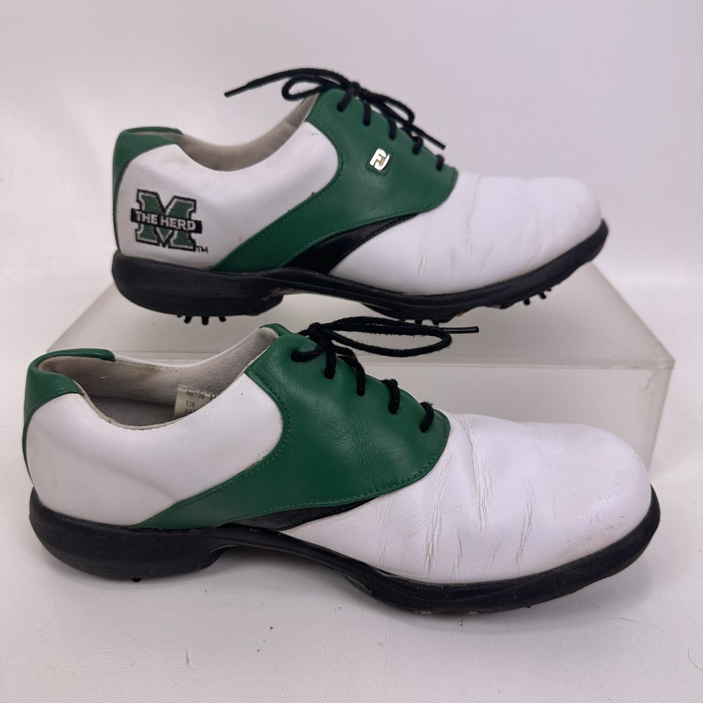 FootJoy DryJoys Women's Golf Shoes Size 8.5 Marshall University‎ NCAA Saddle - Picture 7 of 10
